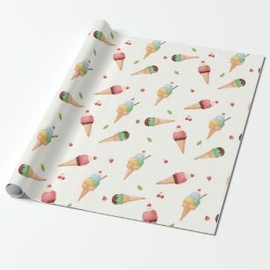 Papel De Regalo Sundés de crema de hielo