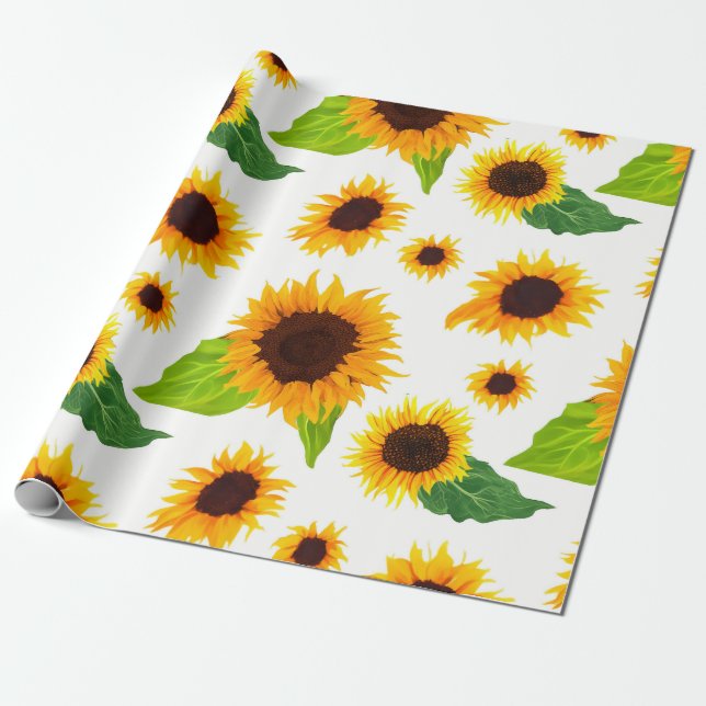 Papel De Regalo Sunflower (Desenrollado)