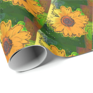 PAPEL DE REGALO SUNFLOWER