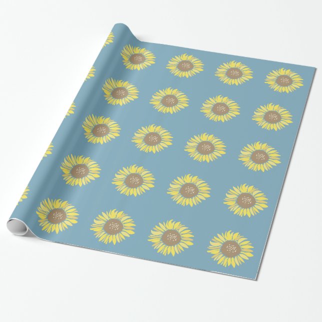 Papel De Regalo Sunflower (Desenrollado)