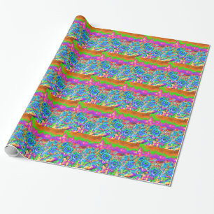 Papel De Regalo Sunflower Azul
