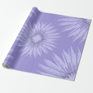 Papel De Regalo Sunflower de Lavanda en morado
