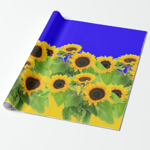 Papel De Regalo Sunflower - Libertad Ucrania Paz Bandera ucraniana