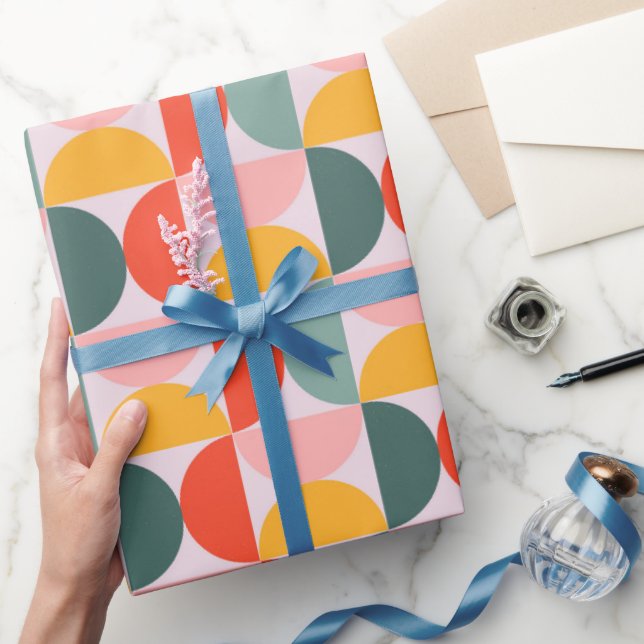 Papel De Regalo Sunny Half Moons (Regalar)