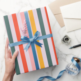 Papel De Regalo Sunny Horizontal Stripes