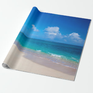 Papel De Regalo Sunny Sandy Tropical Island Beach