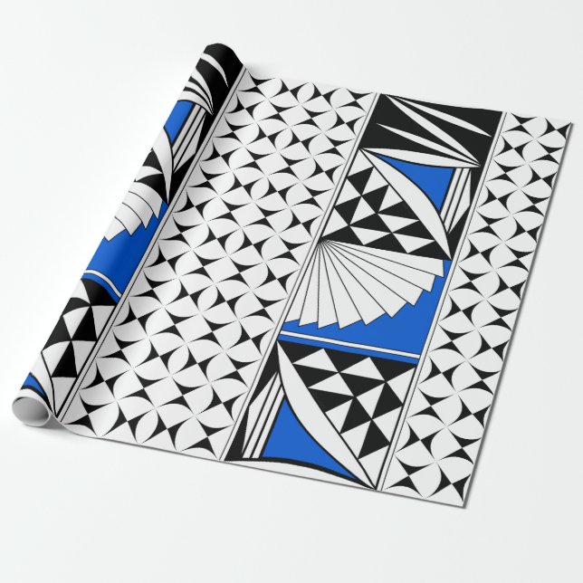 Papel De Regalo Sunrise in Blue (Desenrollado)