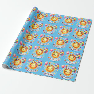 Papel De Regalo Sunshine Custom Name Happy Birday
