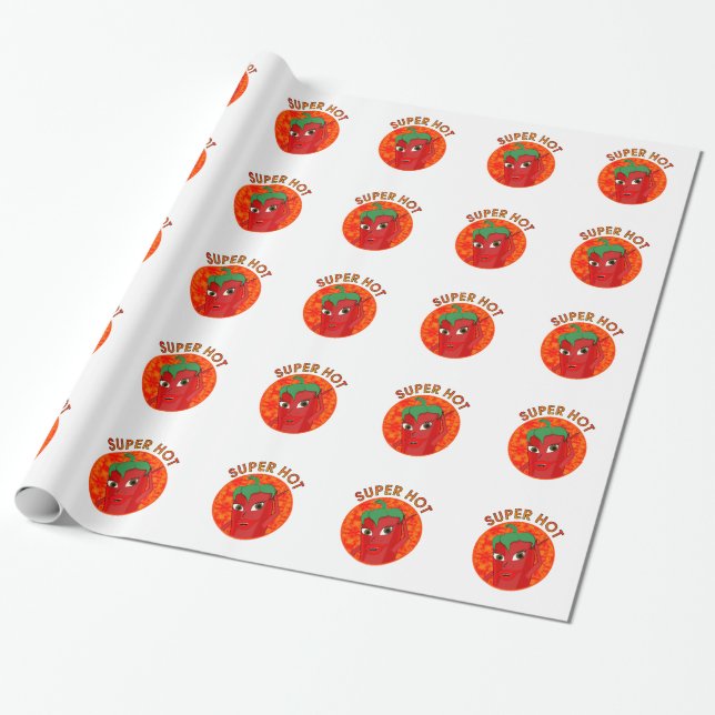 Papel De Regalo Super Diva de Pepper Caliente (Desenrollado)