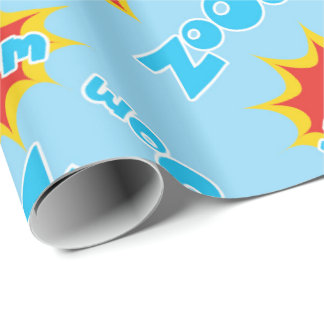 Papel De Regalo Super héroe de los niños