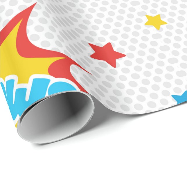 Papel De Regalo Super héroe de los niños (Esquina del rollo)