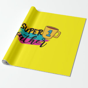 Papel De Regalo Super Padre Regalo