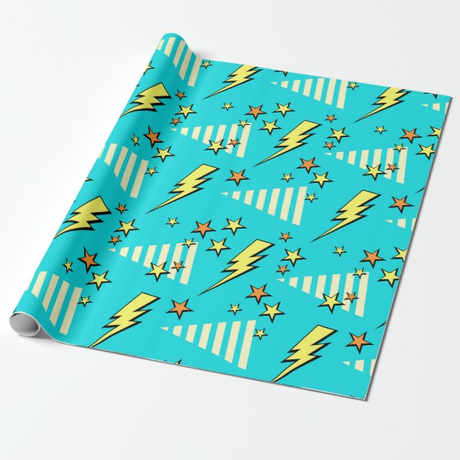 Papel De Regalo Super Pop Art (Desenrollado)