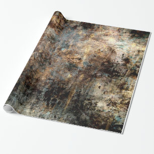 Papel De Regalo Superficie oxidada sucia del Grunge