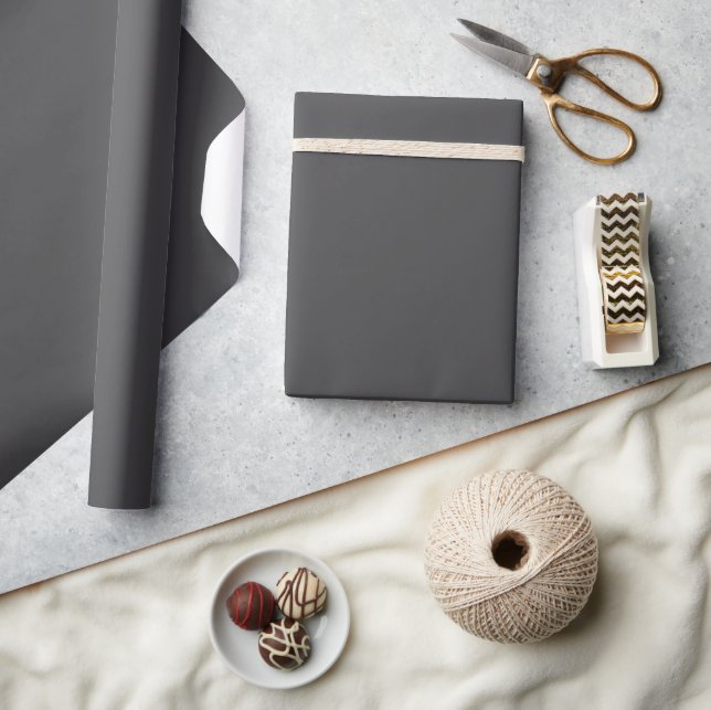 Papel De Regalo Superficie texturizada gris oscuro uniforme (Artesanía)