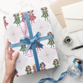 Papel De Regalo Supergirl Heroes fiesta de cumpleaños para Chicas