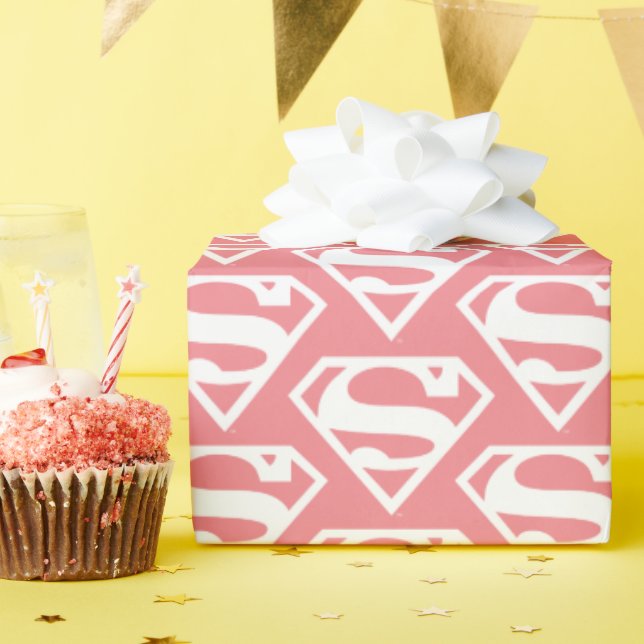 Papel De Regalo Supergirl Solid S-Shield (Fiesta de cumpleaños )