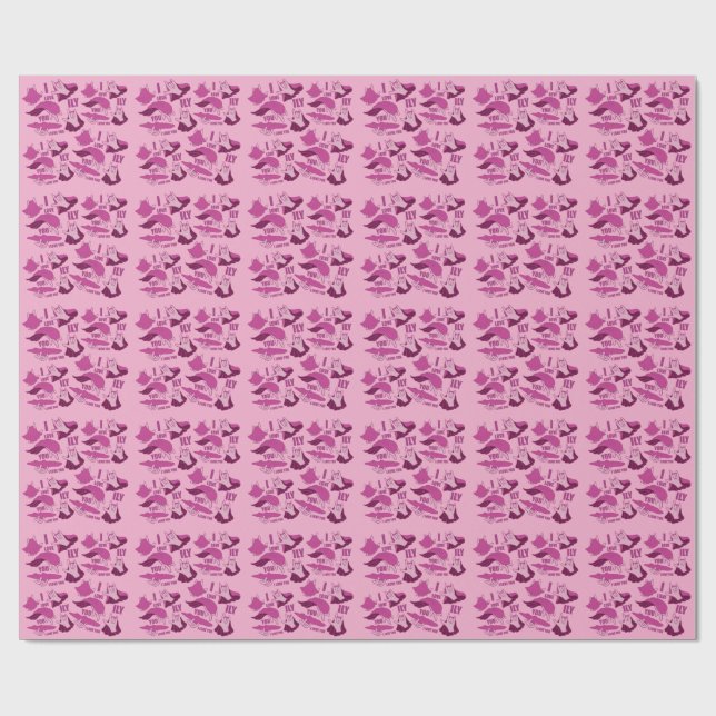 Papel De Regalo Superhéroe ILY - Diseño ASL (Superficie plana)