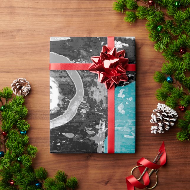 Papel De Regalo Surface Current – Abstract Flow & Structure Wrappi (Regalo de vacaciones)