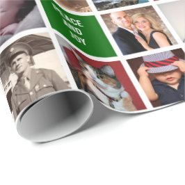 Papel De Regalo Sus propias fotos | Personalizado 51-Image Collage