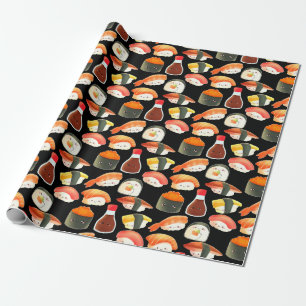 Papel De Regalo Sushi japonés suave
