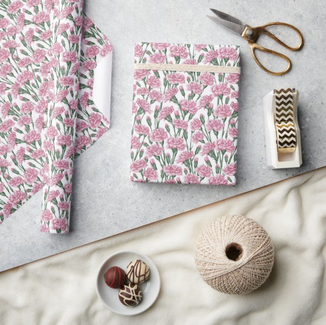 Papel De Regalo Susurro de clavel (Artesanía)