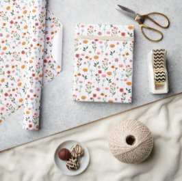 Papel De Regalo Susurros de Primavera: Flor Silvestre