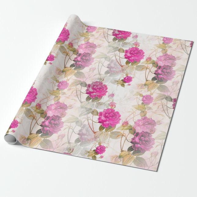 Papel De Regalo Susurros Florales: ZazzleWrapMagic Envolturas excl (Desenrollado)