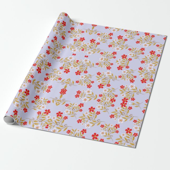Papel De Regalo Susurros Florales: ZazzleWrapMagic Envolturas excl (Desenrollado)