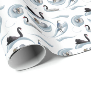 Papel de regalo Swan Frenzy (elija color)