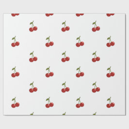 Papel De Regalo 🍒 Sweet Cherry Minimal Elegant Tissue Paper