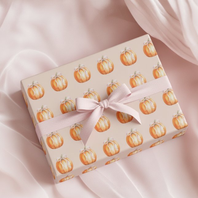 Papel De Regalo Sweet Little Pumpkin Girl Baby Shower (Subido por el creador)