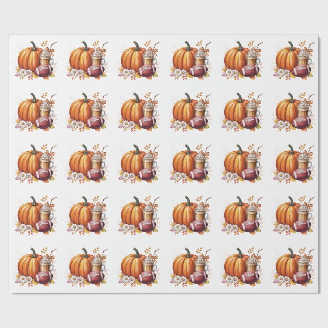 Papel De Regalo Sweet little pumpkin is on the way (Superficie plana)