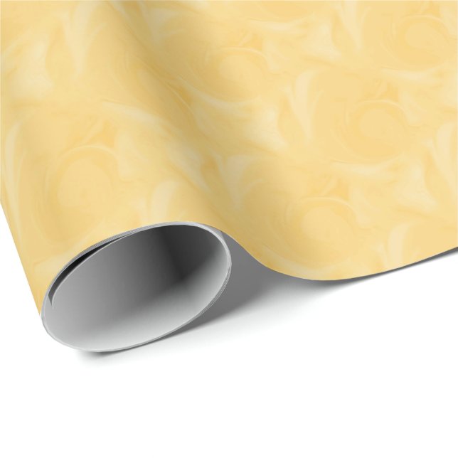 Papel De Regalo Sweet Sunshine Yellow Swirls (Esquina del rollo)