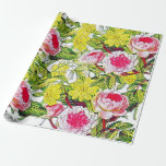 Papel De Regalo Sweet trendy bouquet floral<br><div class="desc">This design is inspired by modern art,  with elegant and trendy graphics,  with vibrant colors of good taste for all kinds of  celebration,  ideal design for Christmas,  birthdays,  Father's Day and Valentine's Day,  Easter or celebration</div>