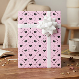 Papel De Regalo  Sweetheart Lattice Pink