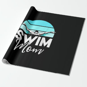 Papel De Regalo Swim Team Mom Mor School Natación Conoce A Nadador