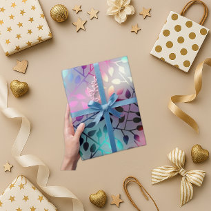 Papel De Regalo Swirl Pearlized Leaves