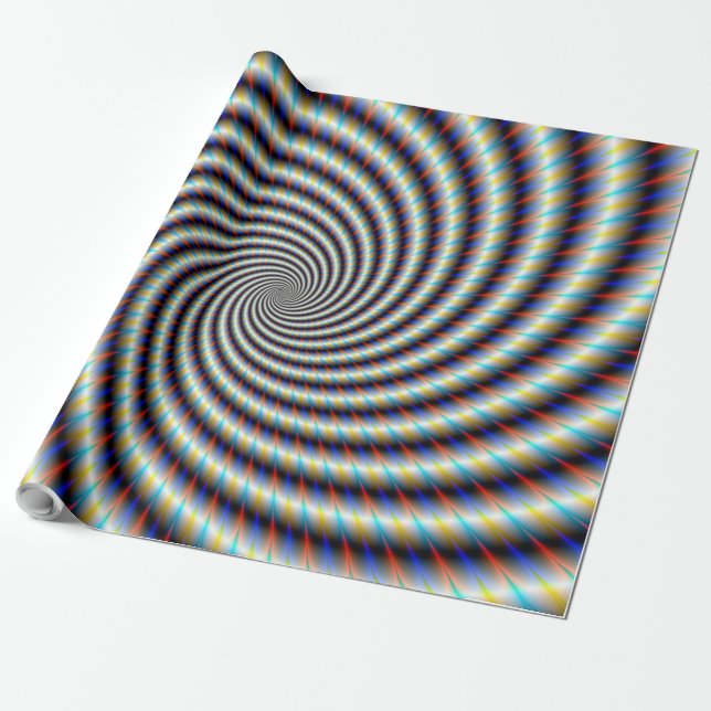 Papel De Regalo Swirl Psychedelic (Desenrollado)