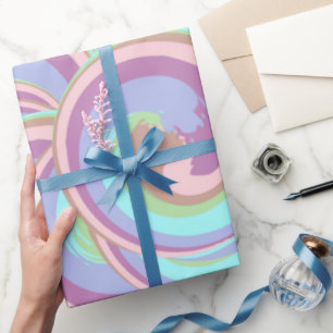 Papel De Regalo Swirl Unicorn