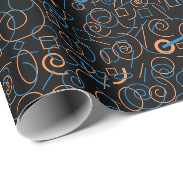Papel De Regalo Swirls y Tales (Esquina del rollo)