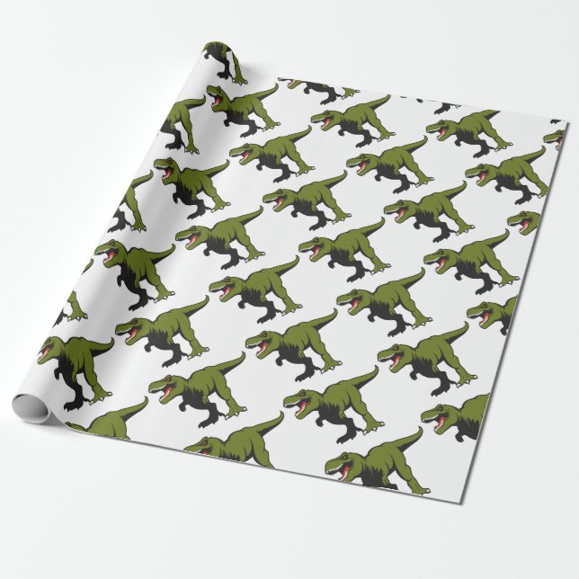 Papel De Regalo T-Rex personalizó artículos (Desenrollado)