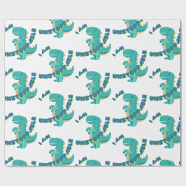 Papel De Regalo T-REX simple con presupuesto motivador
