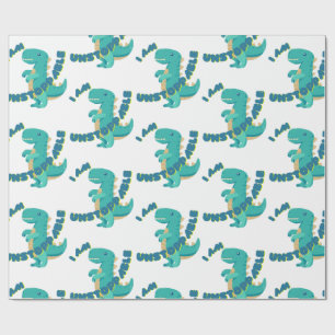 Papel De Regalo T-REX simple con presupuesto motivador