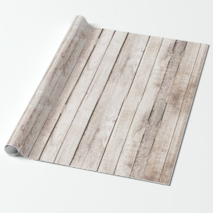 Papel De Regalo Tablas de granero de madera rústica Boda bosque ca