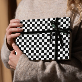 Papel De Regalo Tablero blanco y negro