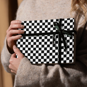 Papel De Regalo Tablero blanco y negro