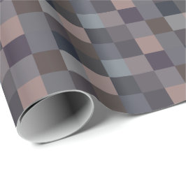Papel De Regalo Tablero de ajedrez de color gris