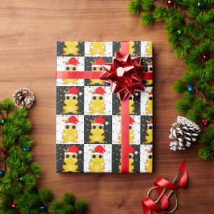 Papel De Regalo tablero de ajedrez SANTA FROG navidades