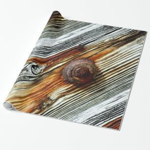 Papel De Regalo tableros de muelle oxidados del driftwood